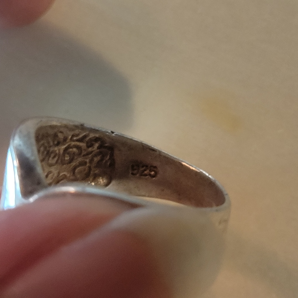 Shell sterling silver ring - Picture 3 of 5